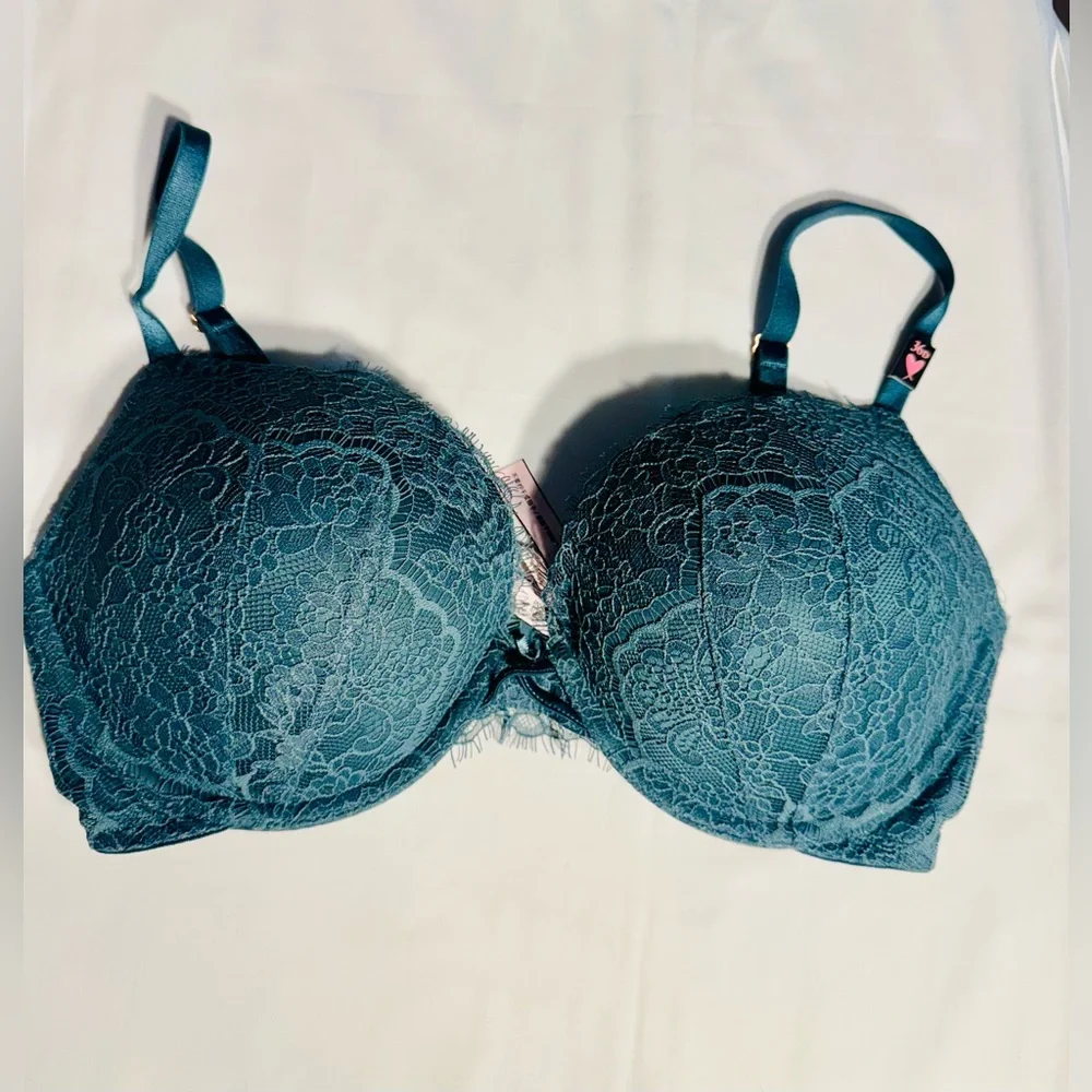 Victoria"s Secret 36D Dream Angels - Lace push-up bra - Midnight Jade - Picture 2 of 7